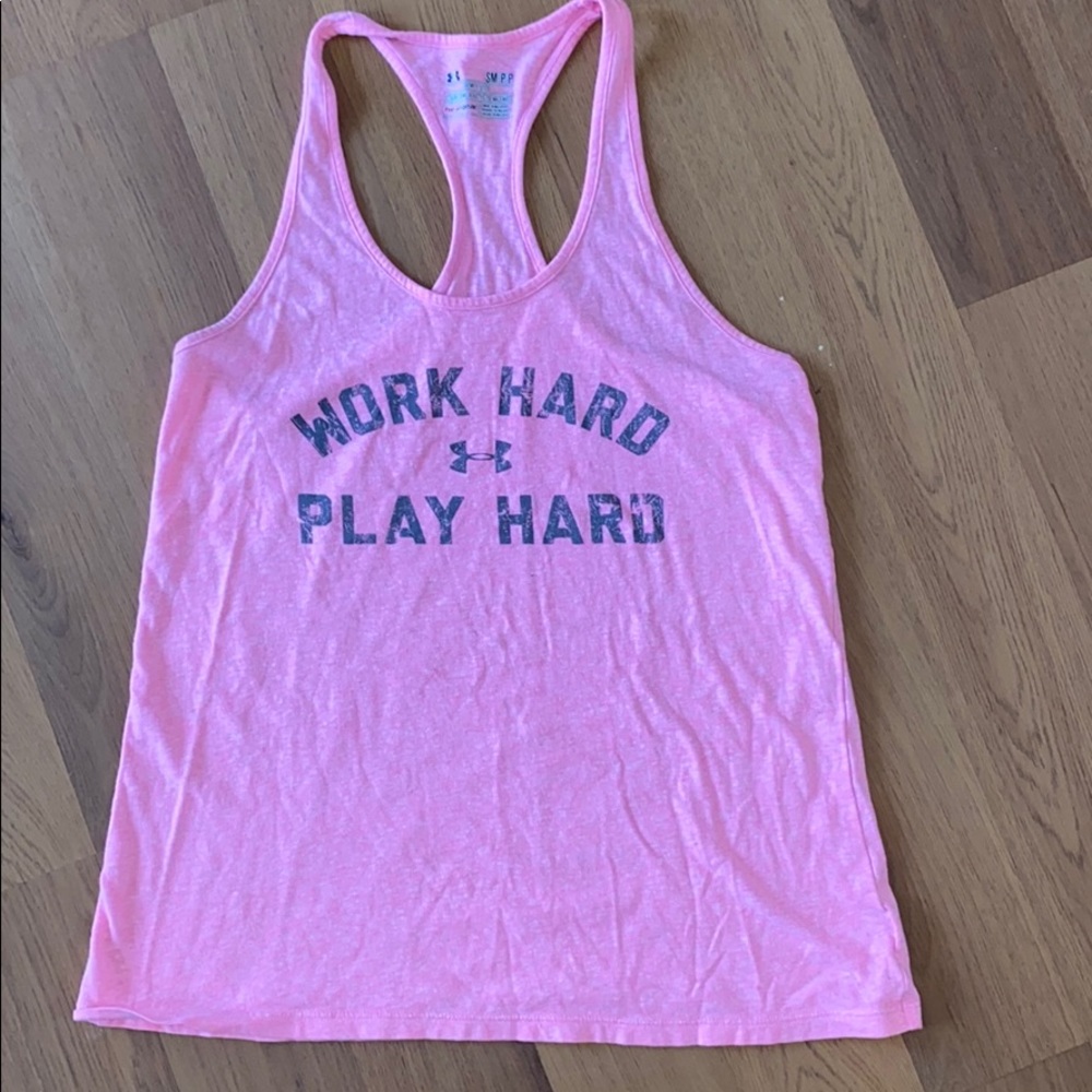 Pink Under Armour tank